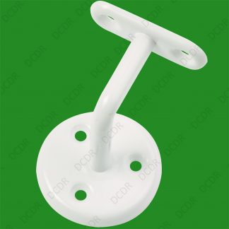 8x White Metal Hand Rail Bracket, Railing Holder Handrail Barriers Stairs