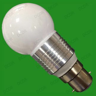 8x 3W LED Ultra Low Energy Round Golf Light bulbs 3000K Warm White BC B22 Lamps