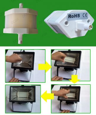 3x 4.8W R7s Retrofit LED Security Flood Light, J78 Replacement, 3000K Lamp