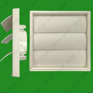 4x 100mm 4" White Gravity Flap Wall Kitchen Extractor Fan Ventilation Grill