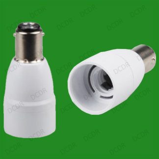 30x Small Bayonet SBC B15 To Small Edison Screw E14 SES Bulb Adaptor Converter