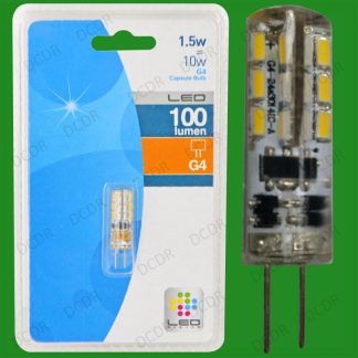 12x 1.5W G4 12V Capsule LED Ultra Low Energy Light Bulb, Halogen Replacement