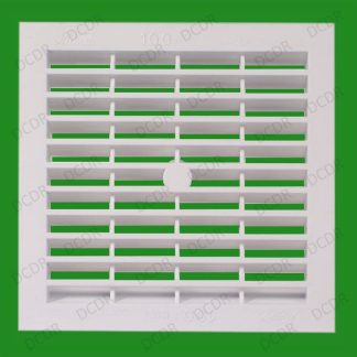 4x White Square Air Vent Grill Cover, 131mm x 131mm Hole Ventilation