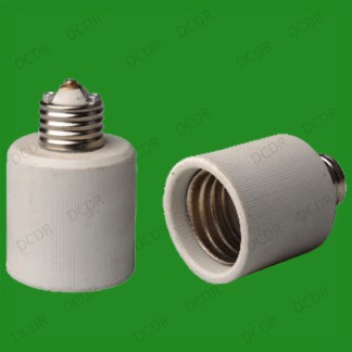 2x E27 Edison Screw to Goliath E40 Ceramic Light Socket Lamp Adaptor Converter