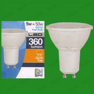 10x 5W GU10 LED Ultra Low Energy Instant On Reflector Spotlight Bulbs Light Lamp