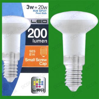 8x 3W (=20W) R39 LED Spot Light Bulbs Pearl Lamps SES E14 Top Quality Low Energy