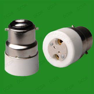 40x Bayonet BC B22 To MR16 GU5.3 Light Bulb Socket Adaptor Lamp Converter Holder