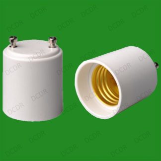 40x GU24 To Edison Screw ES E27/E26 Light Bulb Adaptor Holder Converter Socket