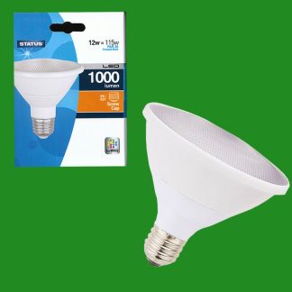 3x 12W PAR30 Dimmable LED Ultra Low Energy Spot Light Bulbs ES E27 Security Lamp