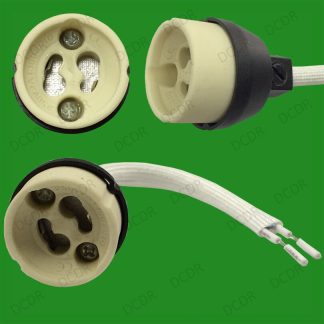 50x Ceramic GU10 Downlight New Regs. Double Sleeve Heat Resistant Lamp Sockets