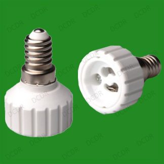 100x Small Screw SES E14 To GU10 Light Bulb Adaptor Lamp Socket Converter Holder