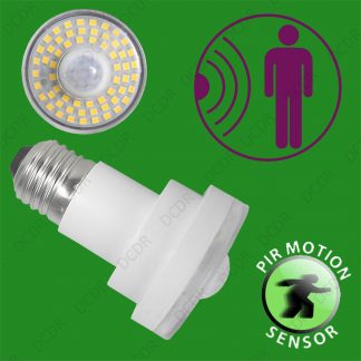 8x 4W LED Dusk Till Dawn PIR Motion Sensor Security Night Light Bulb ES E27 Lamp