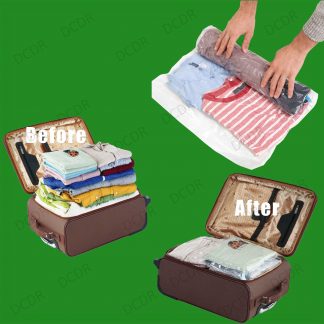 48x 50x70cm Roll Up Space Saving Travel Vacuum Seal Bag Zip Lock Holiday Luggage