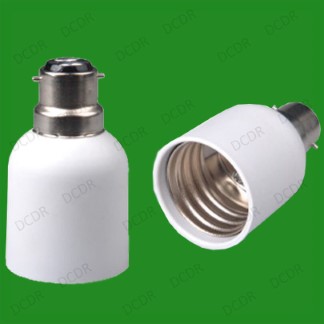 100x Bayonet BC B22 To Goliath Screw E40 GES Light Bulb Adaptor Converter Holder