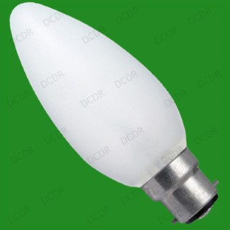 100x 60W OPAL DIMMABLE CANDLE LIGHT BULBS, 2000 HOURS, BAYONET, BC, B22, LAMPS
