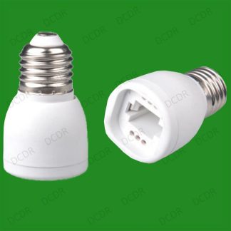 100x Edison Screw ES E27 To G24 Light Bulb Adaptor Lamp Socket Converter Holder