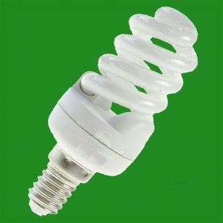 100x 5W CFL Spiral Light Bulb SES E14 Low Energy Lamp 2700K Warm White