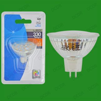 100x 4W LED Ultra Low Energy, Instant On, 12V MR16, GU5.3 Spot Light Bulbs Lamps