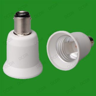 100x Small Bayonet SBC B15 To Edison Screw E27 ES Bulb Adaptor Converter Holder