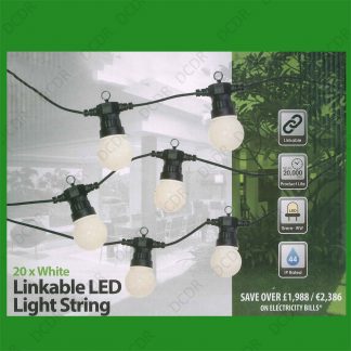 3x 14.5m IP44 20 LED Light Bulbs Outdoor Indoor Festoon Party String Lighting