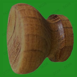 4x 34mm Concave Teak Wood Kitchen Cabinet Cupboard Door Handles Drawer Pull Knob