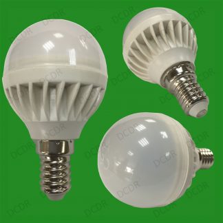 2x 5W E14 Instant On LED 6500K Daylight White Mini Globe SES Light Bulb Lamp