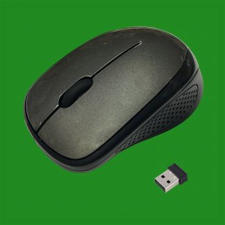 Maplin Wireless Optical Sensor Grey Mouse 3 Button 1200 DPI Batteries Included