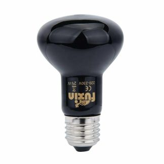 75W Black Neodymium Daylight Reflector E27 Bulb Basking Reptile Heat Source