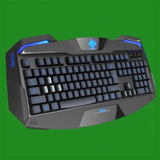 E-Blue Auroza Black Metallic Multi Colour Changing Durable Gaming Keyboard - USB