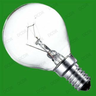 4x 60W INCANDESCENT DIMMABLE CLEAR ROUND GOLF LIGHT BULBS SES E14 LAMPS