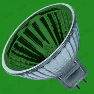 4x 20W Green Coloured MR16 12V Halogen Spot Light Bulb Lamps 12 Degree Reflector