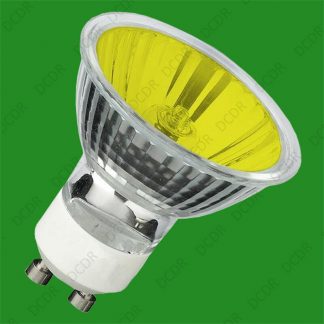 20x Dimmable 50W Yellow Coloured Halogen GU10 Reflector Spot Light Bulb Lamp