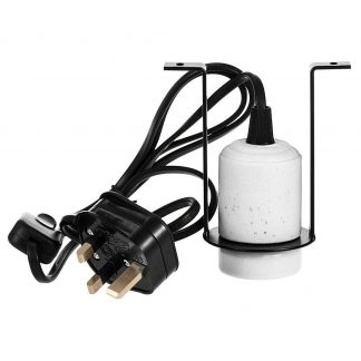Ceramic E27 Socket Heat Lamp UK Plug On Off Switch 1.8m Cord Mounting Bracket