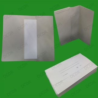 30x Foolscap Grey Document Wallets A4 Paper Storage Files Folders Office Filing