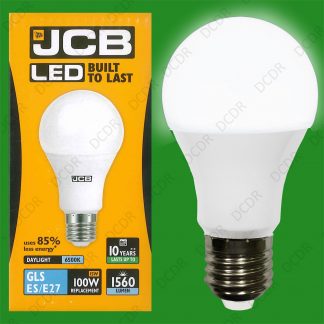 1x 15W (=100W) GLS ES E27 6500K Daylight White A70 LED Ultra Bright 1560Lm