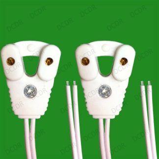 2x 120cm 4ft T8 Base Fluorescent & LED Tube Lamp Holders, Socket Fittings