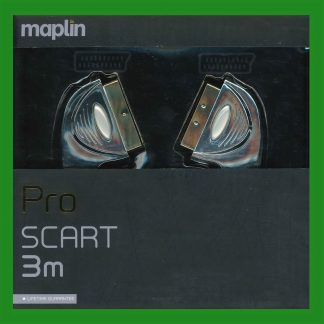Maplin 3m Pro Scart, 24k Gold Plated Connector, Great Picture And Audio Quality