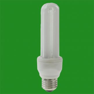 6x 11W (=60W) Energy Saving CFL Stick ES E27 Edison Screw Light Bulb Lamp