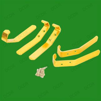 5x Hat, Coat, Clothes & Robe Hook, Aluminium Brass Finish, Strong, Lightweight