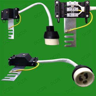 20x GU10 Ceramic Socket Heat Resistant 20cm Flex & Bridge Down Light Lamp Holder