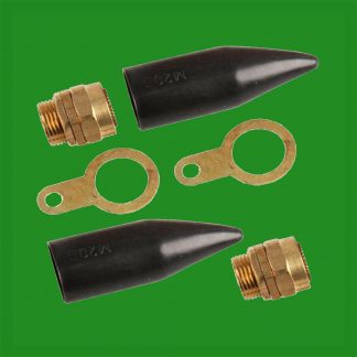 2x Cable Gland M20 Thread 20.5/15.5mm Diameters IP66 Shrouds Earthtags Locknuts