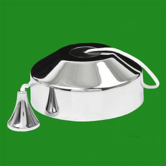 Polished Chrome Ceiling Pull Cord Light Switch 10A 2 Way 1.5m, Bathroom, Toilet