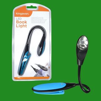 Portable Travel Lightweight LED Battery Powered Book Clip On Reading Light Lamp