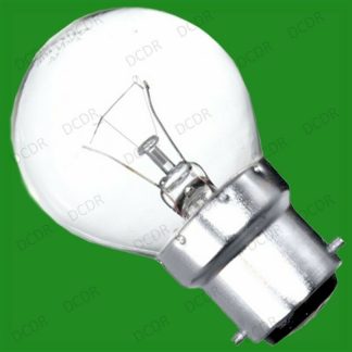 100x 40W CLEAR ROUND GOLF INCANDESCENT DIMMABLE LIGHT BULB BC B22 BAYONET LAMP