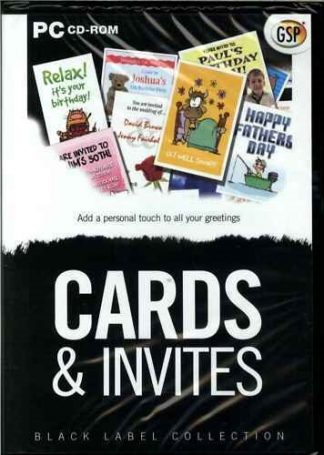 Cards & Invites, Create Your Own Greetings Cards PC Software New XP
