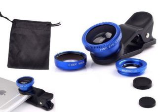 Universal Clip 3in1 Fish Eye Macro Wide Angle Lens for All Phones iPhone Samsung