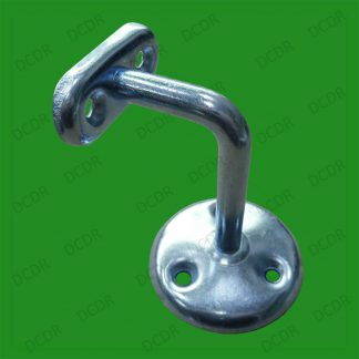 4x Silver Galvanised Railing Holder Handrail Bracket Barriers Stairs Guardrails