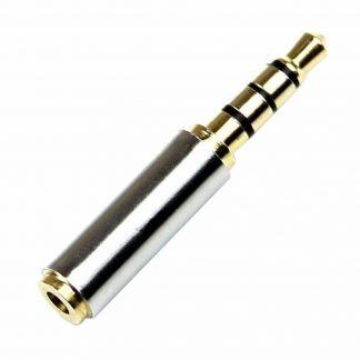 3.5mm Female to 2.5mm Male 3 Pole Gold Plated Stereo Headphone Audio Adaptor